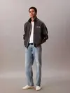 Calvin Klein LS CRINKLE STAND COLLAR TRACK JA Antrasit Erkek Ceket