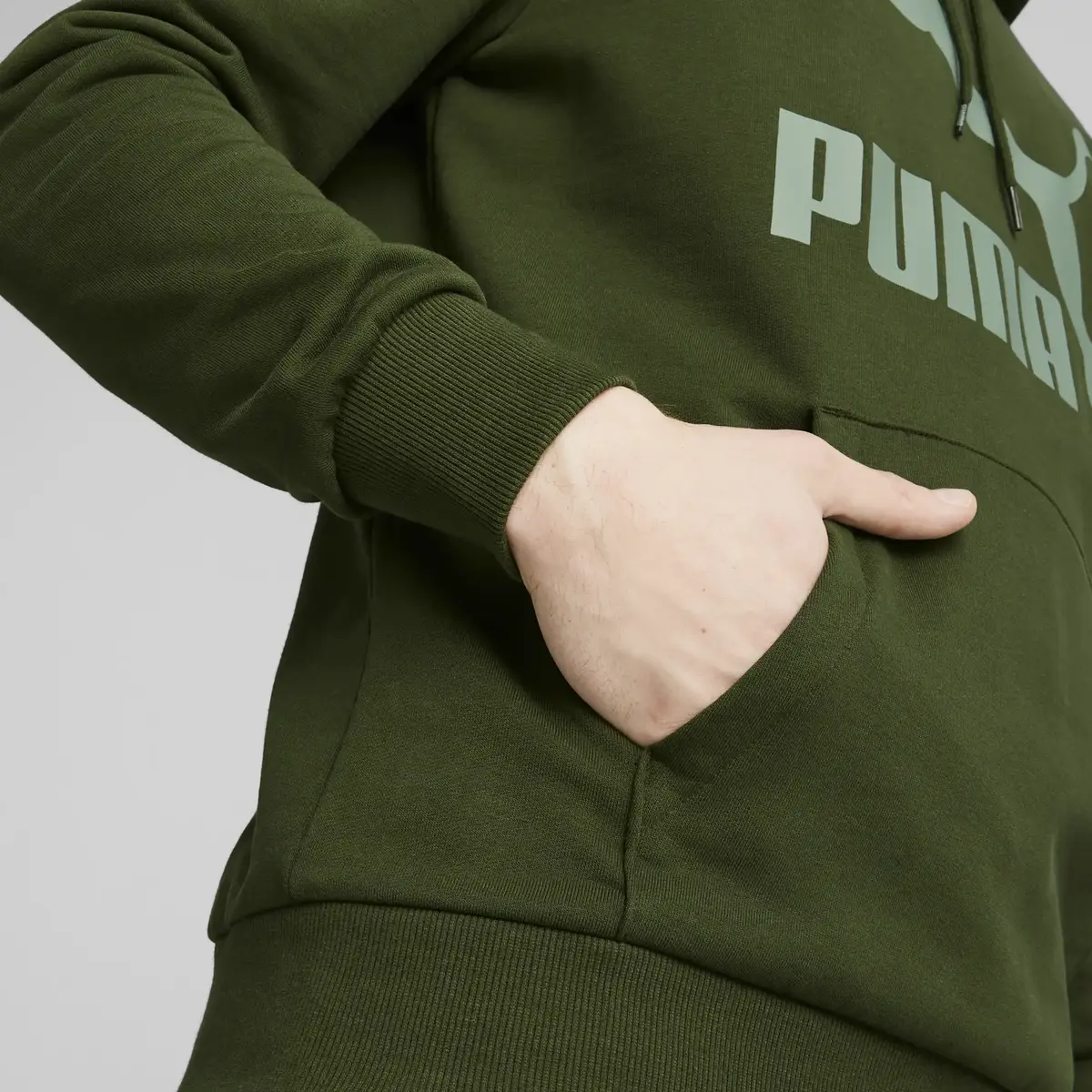 Puma Classics Logo Hoodie Yeşil Erkek Hoodie