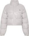 Calvin Klein SHINE CROP PUFFER JACKET Gri Kadın Mont Calvin Klein SHINE CROP PUFFER JACKET Gri Kadın Mont