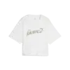 Puma BLOSSOM Short Graphic Tee Beyaz Kadın Şort