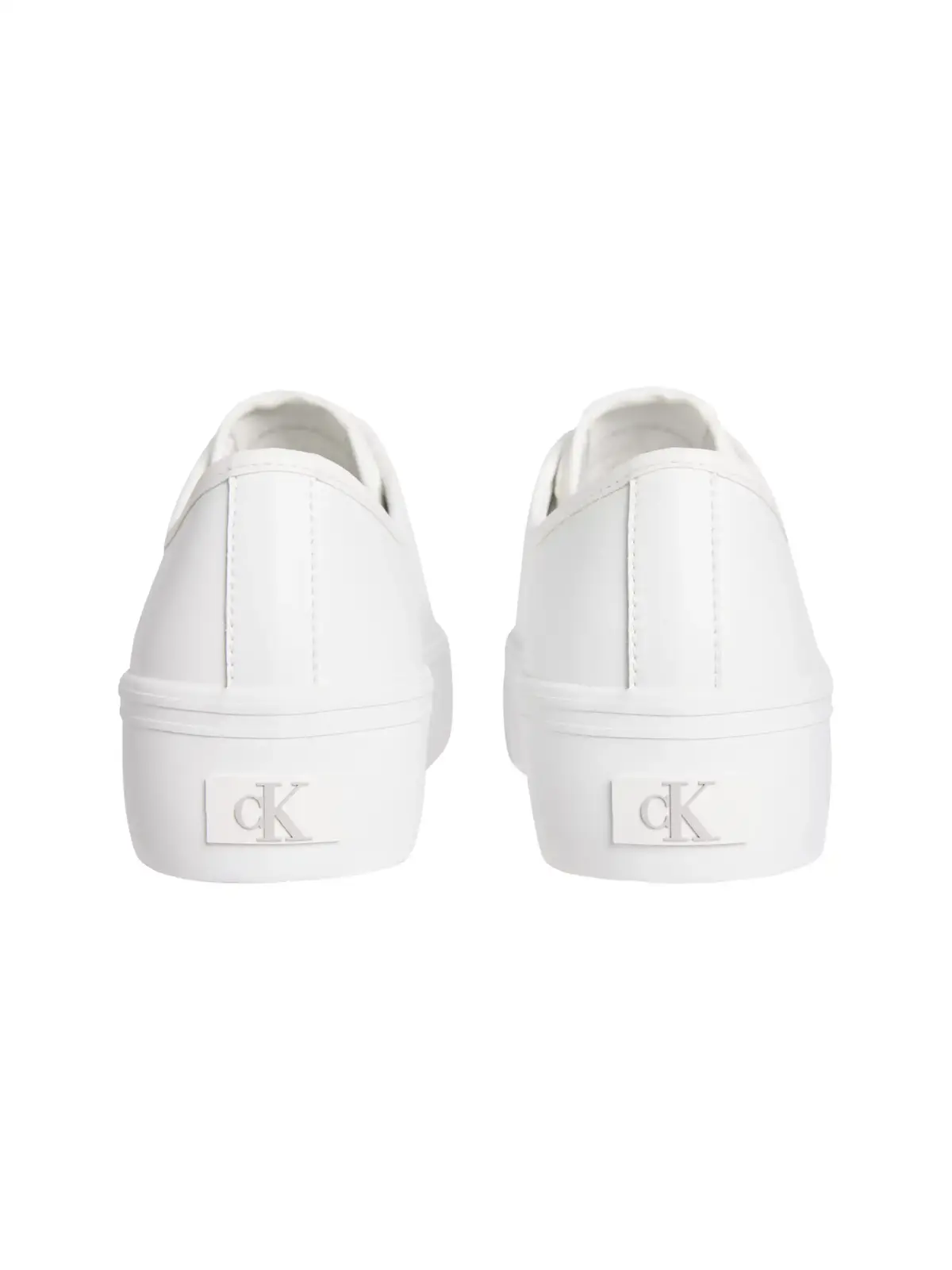 Calvin Klein VULC FLATFORM LTH, YAF Beyaz Kadın Spor Ayakkabı & Sneaker