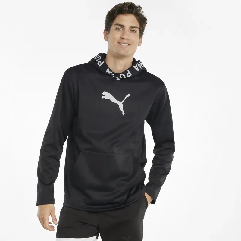 Puma TRAIN PWR FLEECE HOODIE Siyah Erkek Hoodie