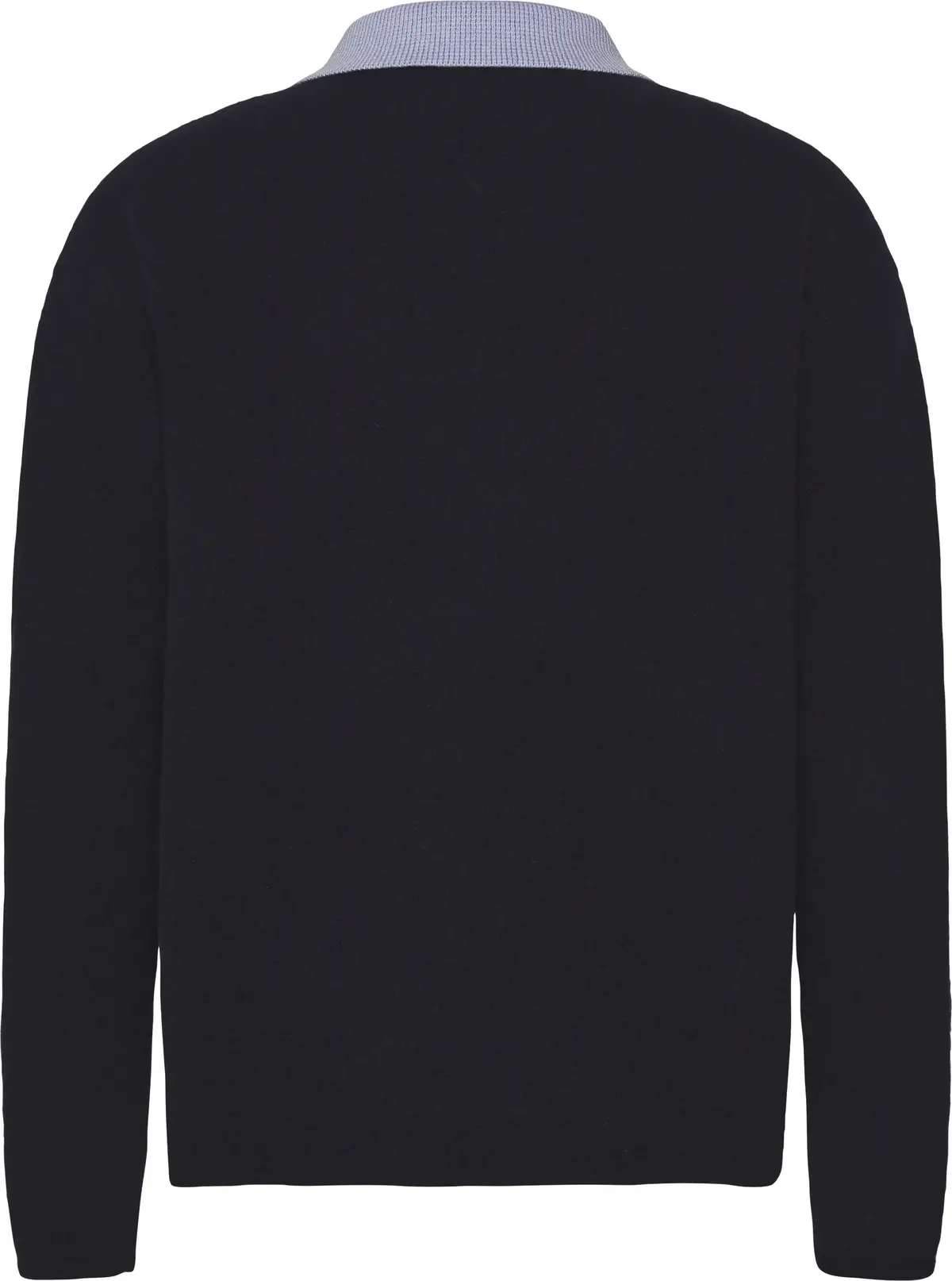 Calvin Klein LS BOILED 100% MERINO CONTRAST C Erkek Lacivert Fermuarlı Ceket