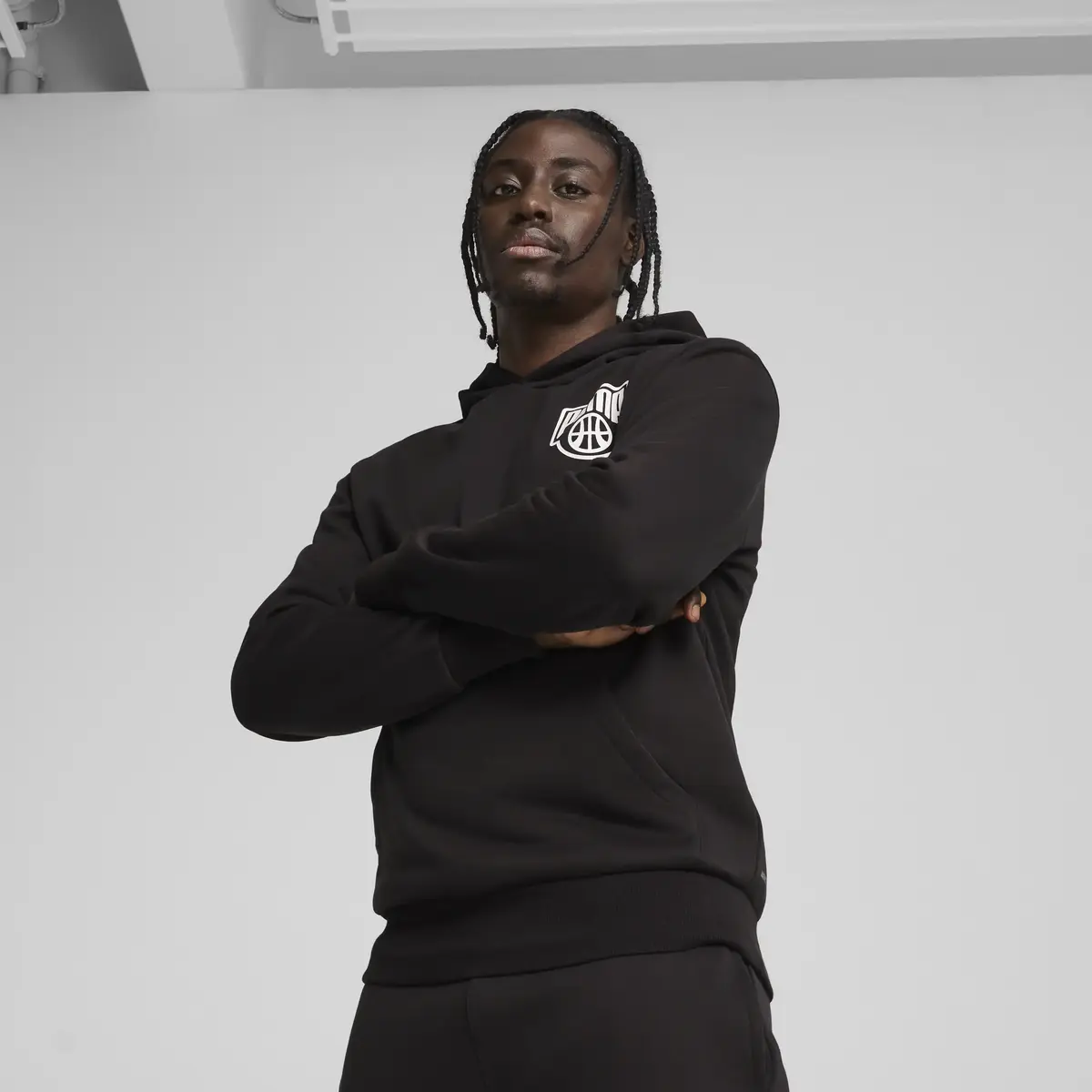 Puma Posterize Hoodie Siyah Erkek Sweatshirt
