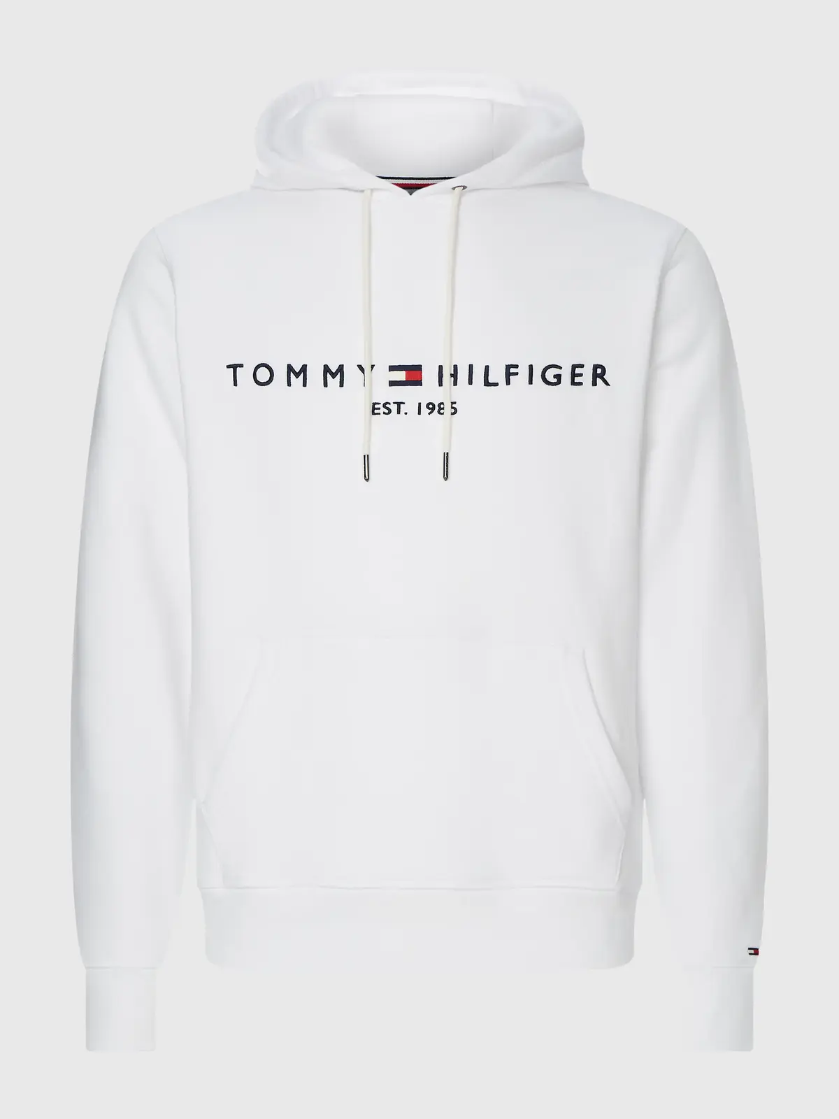 Tommy Hilfiger TOMMY LOGO HOODY, YBR Beyaz Erkek Sweatshirt