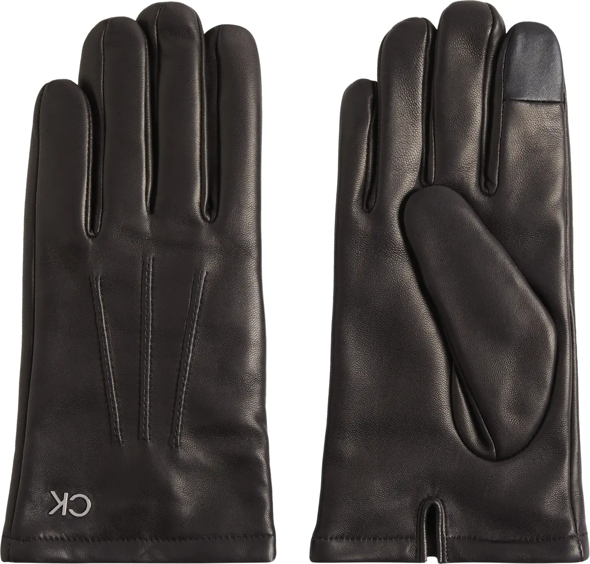 Calvin Klein GS CK METAL GLOVES L Erkek Siyah Eldiven