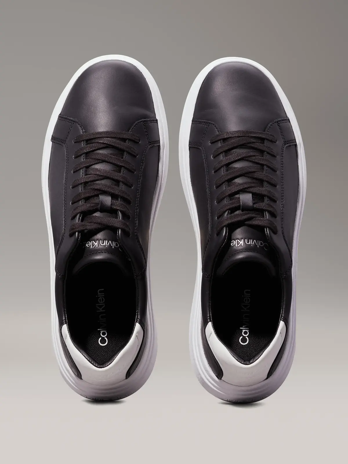 Calvin Klein LOW TOP LACE UP LTH, BEH Siyah Erkek Günlük Spor Ayakkabı