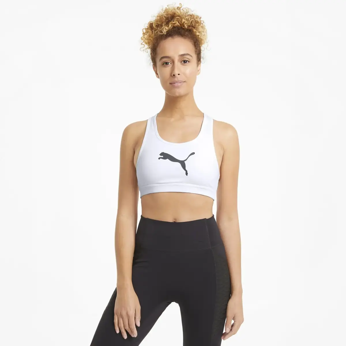 Puma Mid Impact 4Keeps Bra Beyaz Kad n Spor Sutyeni Bra