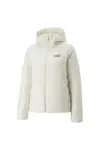 Puma Ess Hooded Padded Jacket Bej Kadın Kapüşonlu Mont