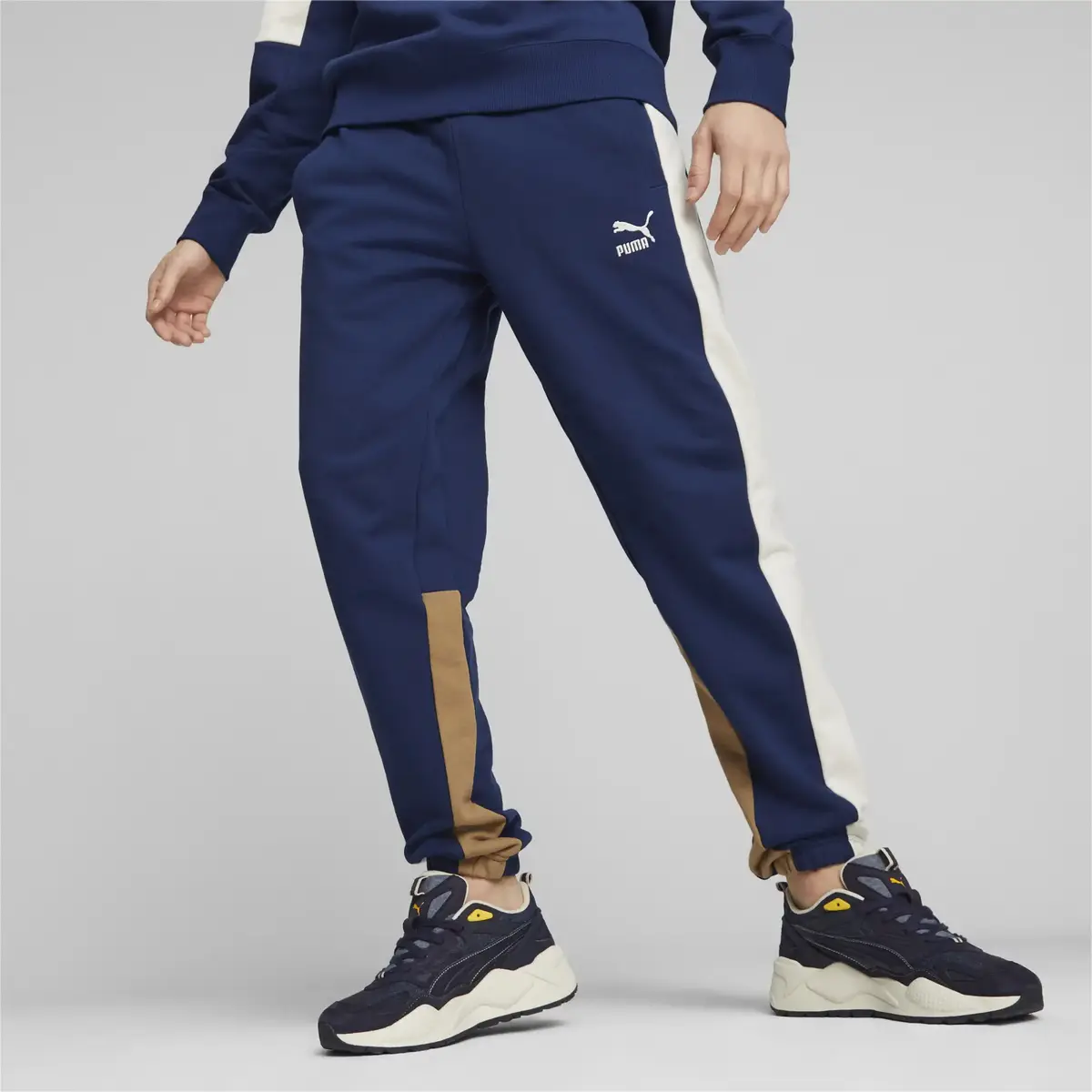Puma CLASSICS BLOCK Sweatpants Mavi Erkek Eşofman Altı