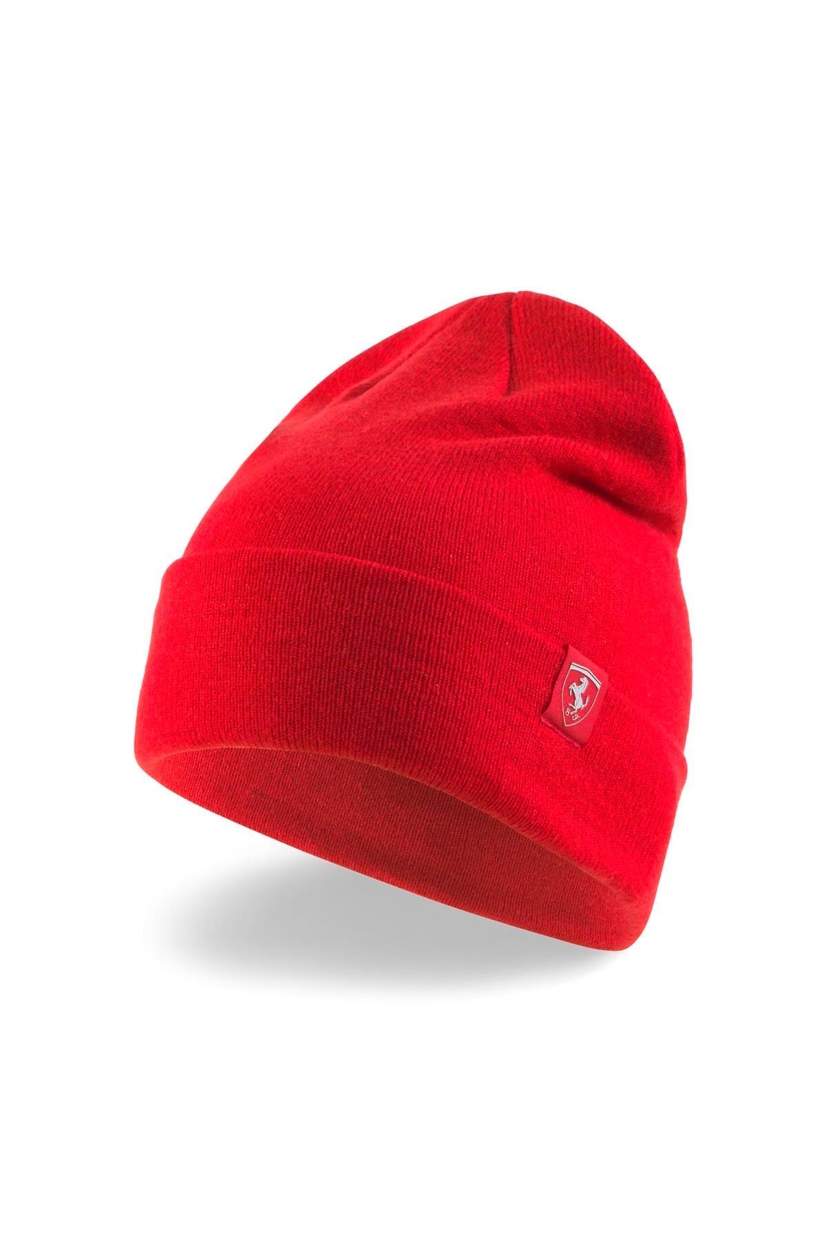 Puma Ferrari Sptwr Style Classic Cuff Beanie Kırmızı Erkek Bere