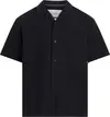 Calvin Klein TEXTURED COTTON SS S Erkek Siyah Gömlek