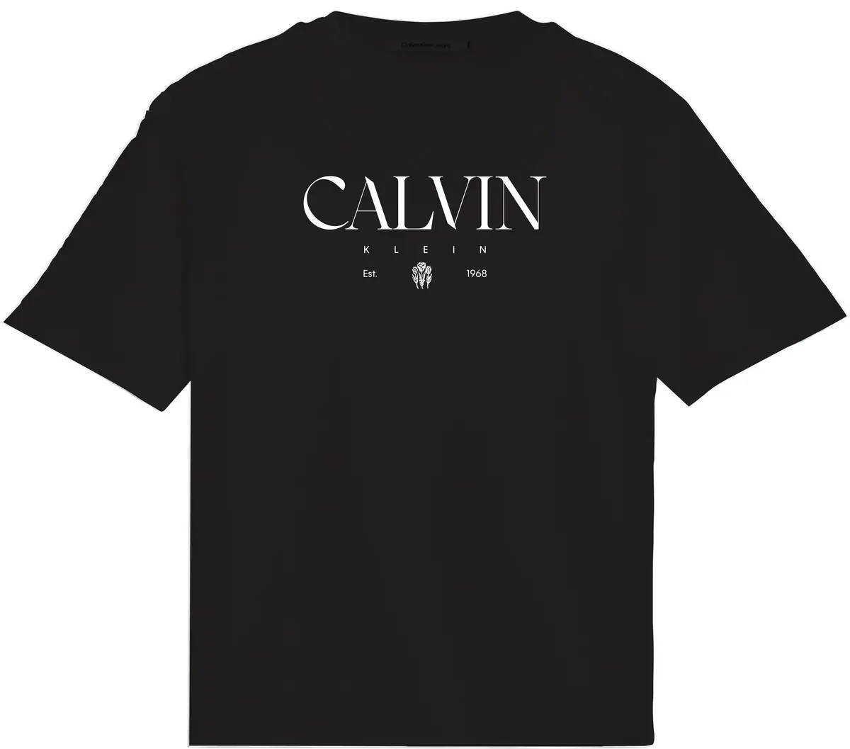 Calvin Klein SS CKTAIL CONCEPT GRAPHIC TEE Kadın Siyah T-Shirt