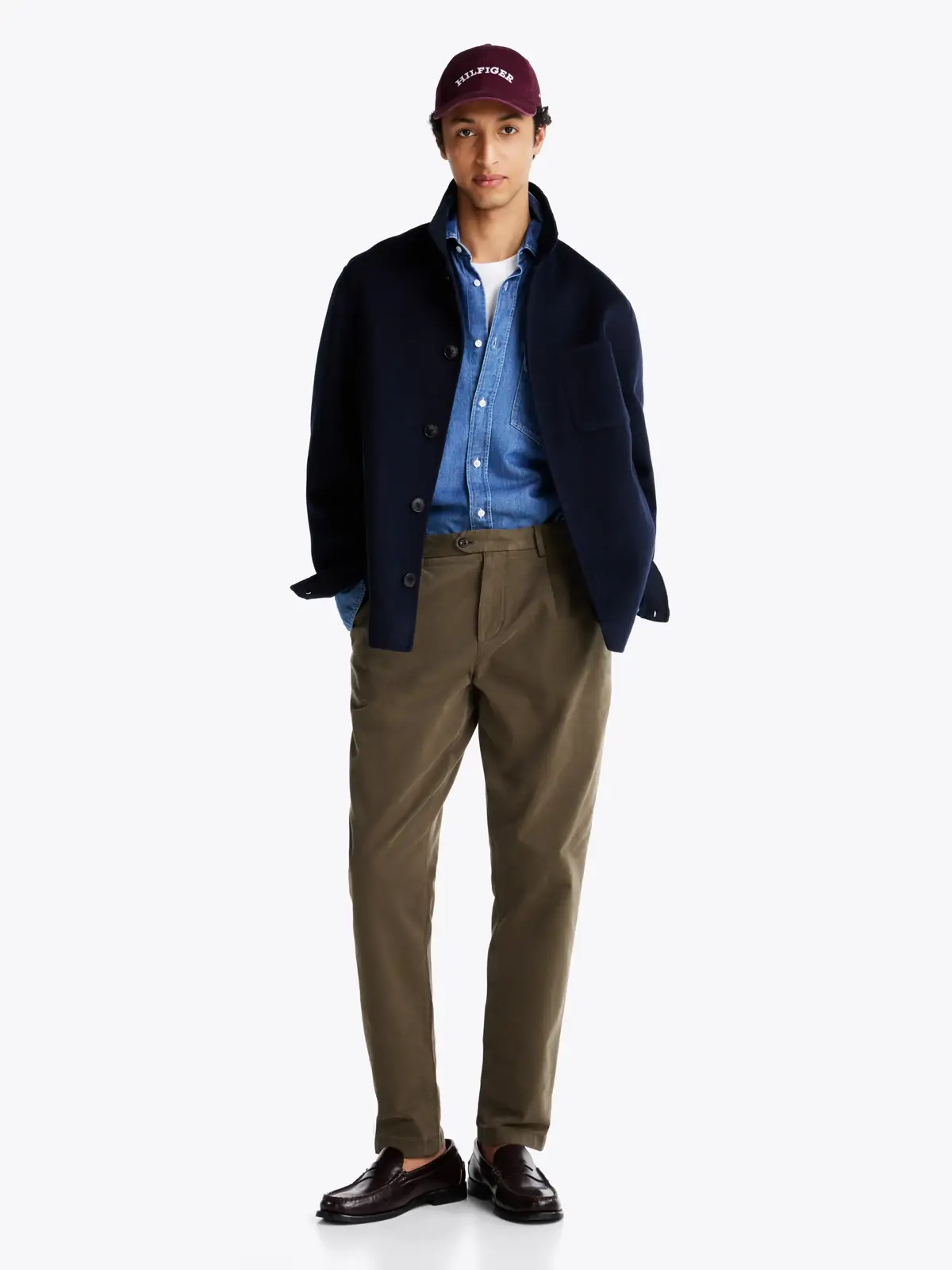 Tommy Hilfiger DC WOOL SHIRT JACKET, DW5 Siyah Erkek Gömlek