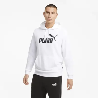 ESS Big Logo Hoodie TR Puma White