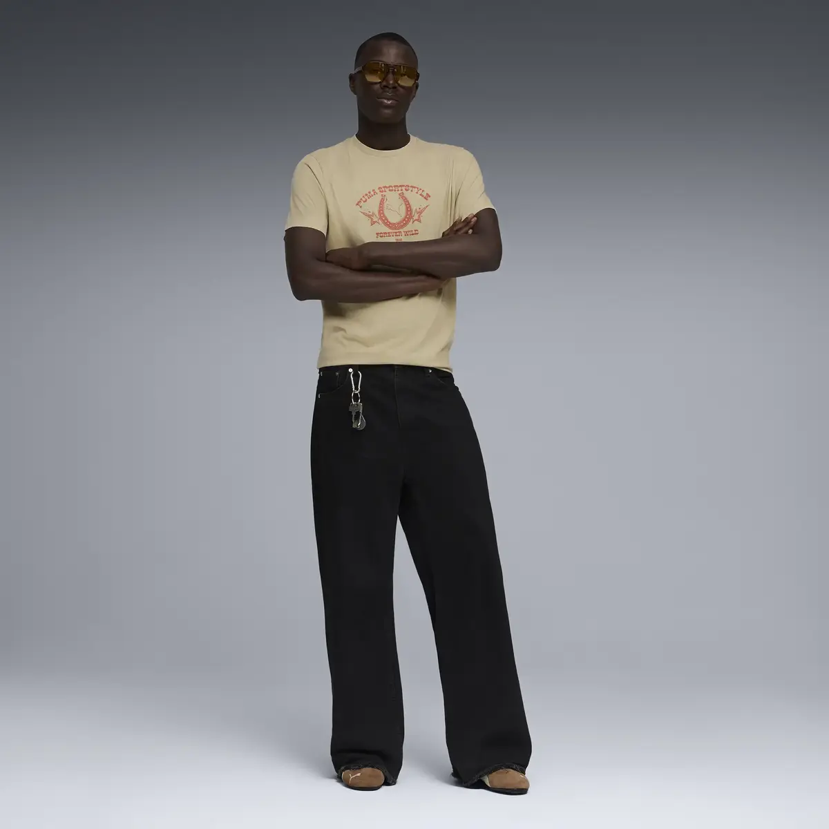 Puma GRAPHIC Tee Açık Kahve Erkek T-Shirt