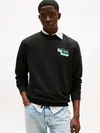 Tommy Hilfiger TJM REG STACK CREW E, BDS Siyah Erkek Sweatshirt