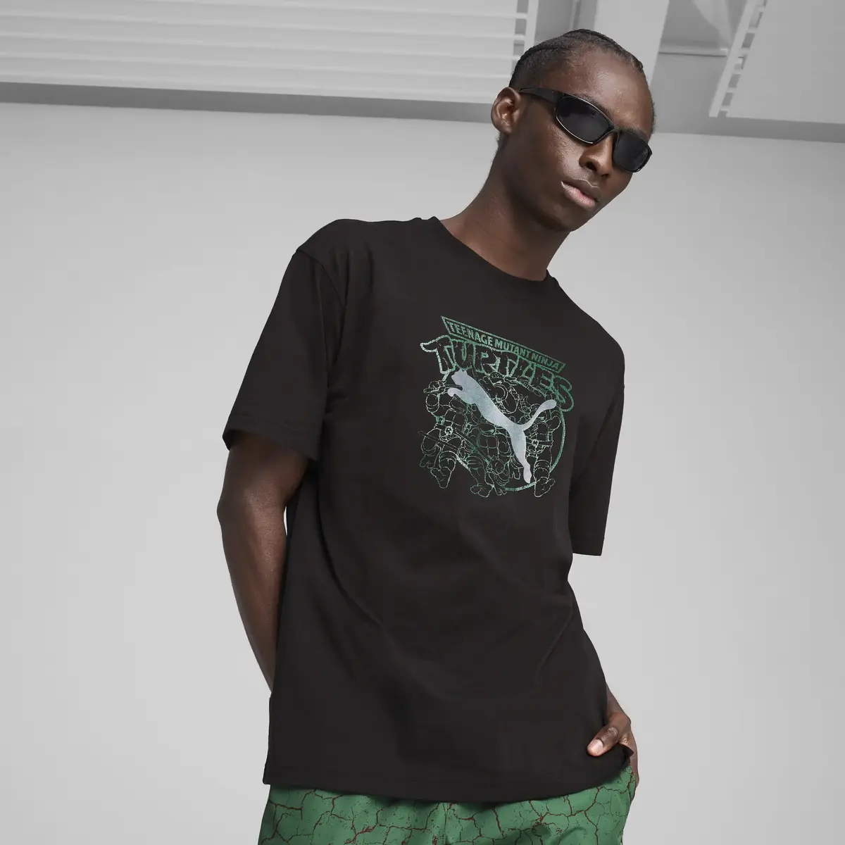Puma X TMNT Graphic Tee Siyah Erkek T-Shirt & Polo