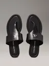 Calvin Klein FLAT SANDAL TOEPOST, 0GJ Siyah Kadın Terlik