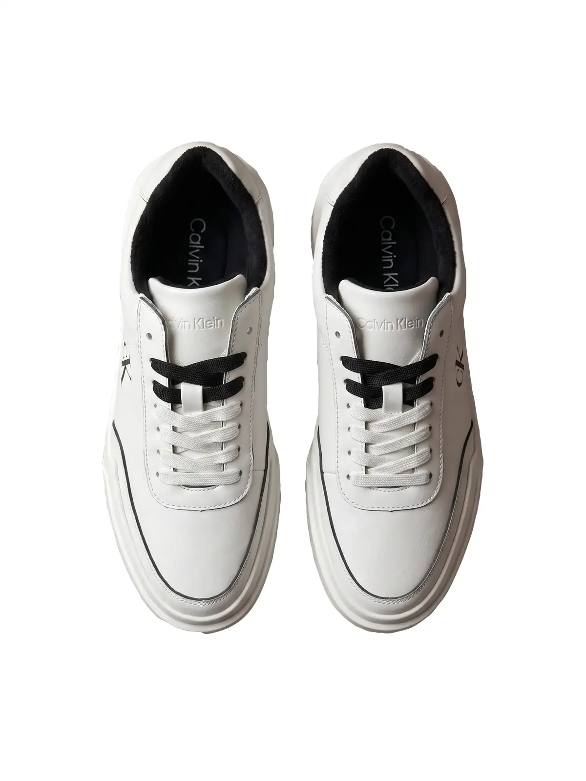 Calvin Klein CHUNKY CUPSOLE DERBY, 02P Beyaz Kadın Spor Ayakkabı
