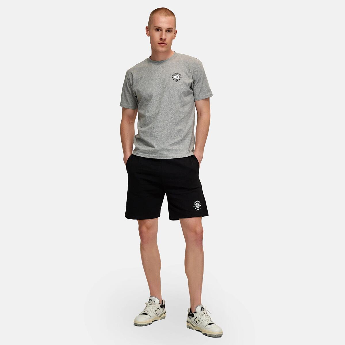 New Balance MNT1411 Erkek Gri T-Shirt