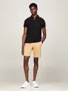 Tommy Hilfiger CORE TOMMY TIPPED SL Erkek Siyah Polo T-Shirt