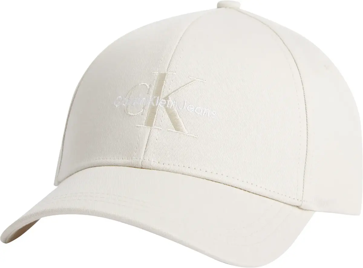 Calvin Klein MONO LOGO EMBRO CAP Kadın Krem Şapka