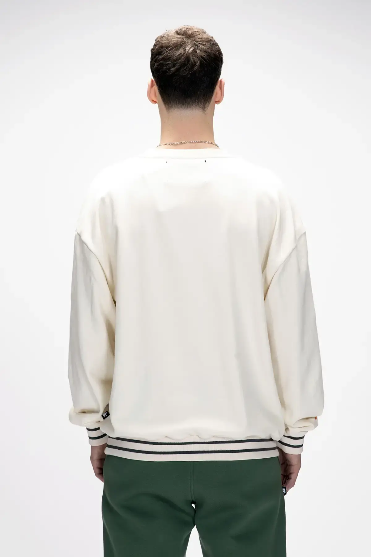 BAD BEAR VECNA CREWNECK OS Erkek Beyaz Sweatshirt