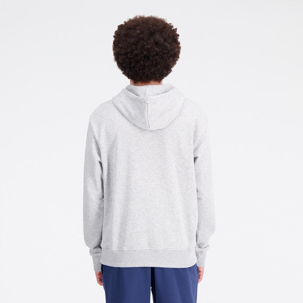 New Balance MNH1411 Erkek Gri Sweatshirt