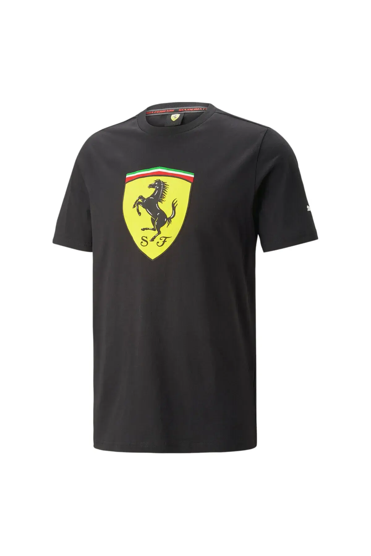 Puma Ferrari Race Big Shield Tee Siyah Erkek T-shirt