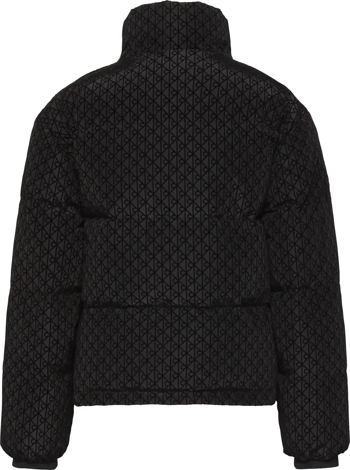 Calvin Klein AOP MID WEIGHT DOWN PUFFER JACKE Kadın Siyah Mont