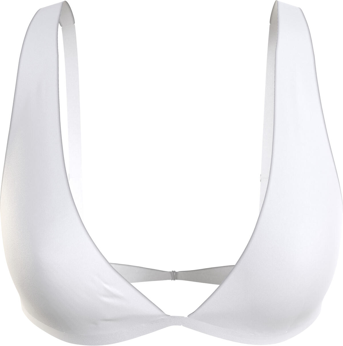 Calvin Klein FIXED TRIANGLE-RP Kadın Beyaz Bikini Üstü