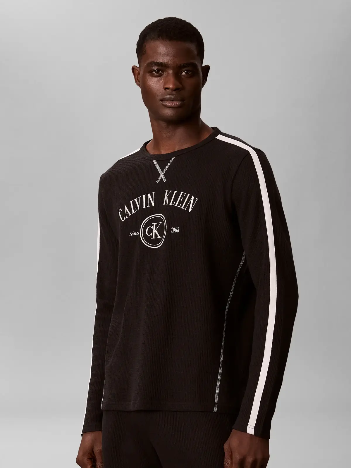 Calvin Klein WAFFLE SHORT, UB1 Siyah Erkek Şort