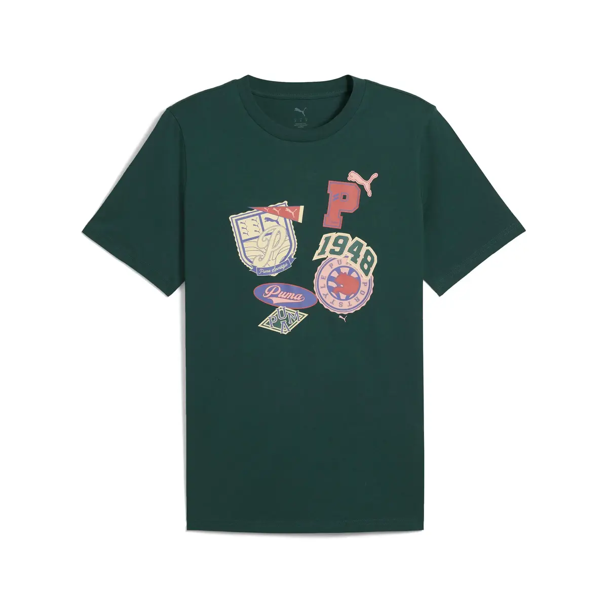 PUMA WARDROBE ESS Graphic Tee Yeşil Erkek T-Shirt