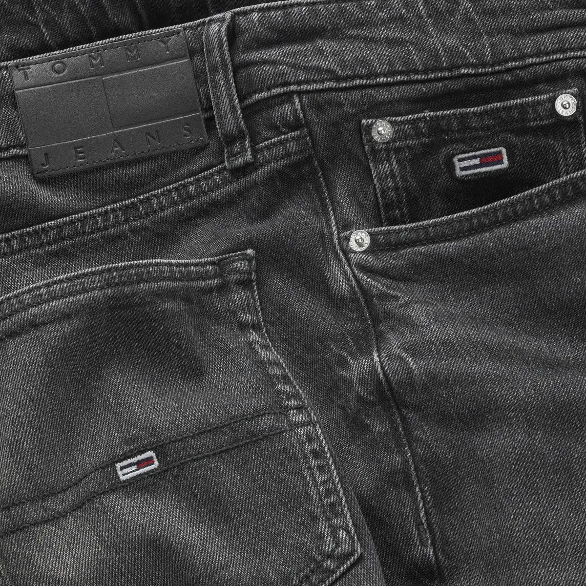 Tommy Hilfiger SCANTON SLIM AI6183, 1BZ Gri Erkek Jean Pantolon