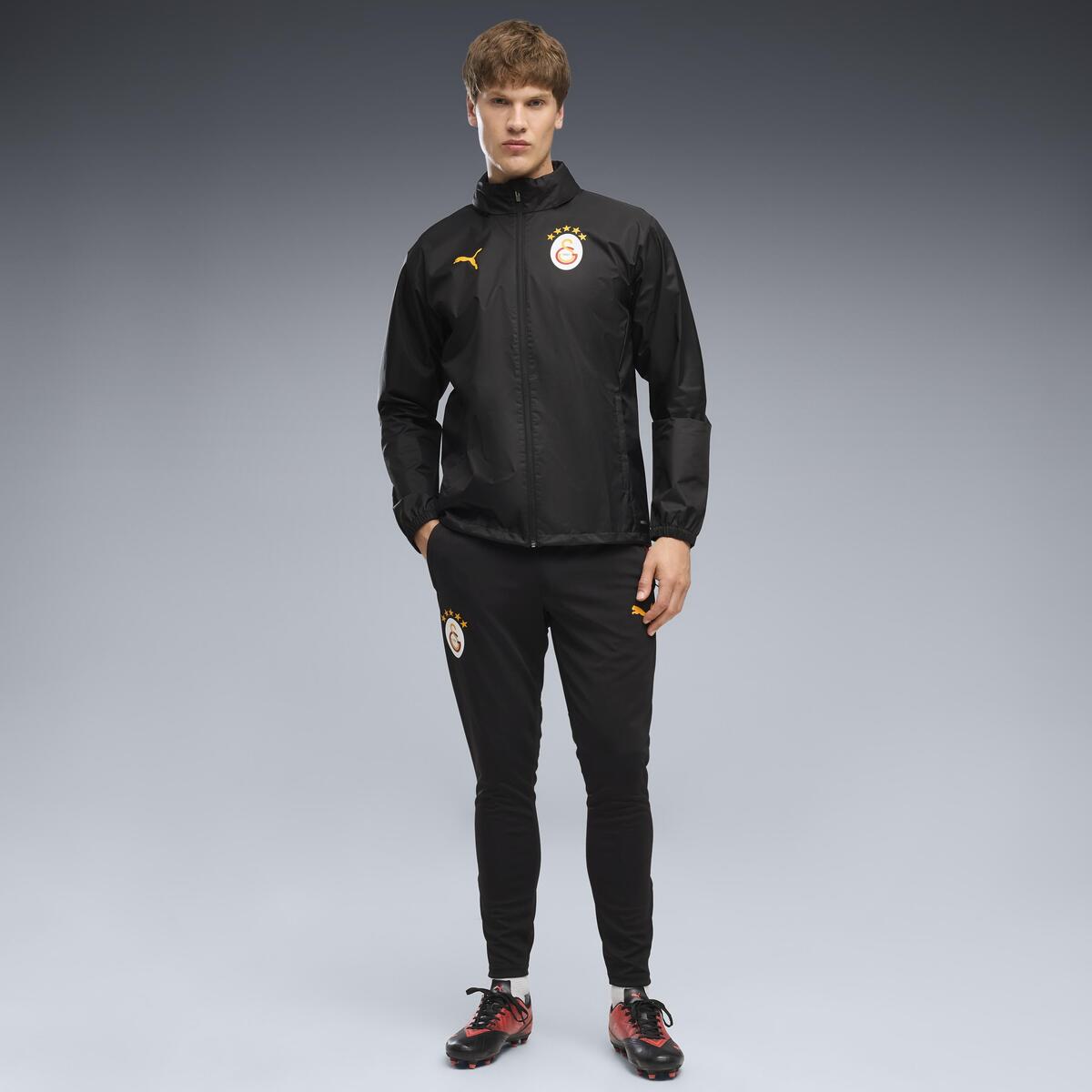 Puma GSK All-Weather Jacket Siyah Erkek Kapüşonlu Yağmurluk