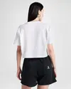 CONVERSE SPORTY TEE CONVERSE BLACK Beyaz Kadın T-Shirt