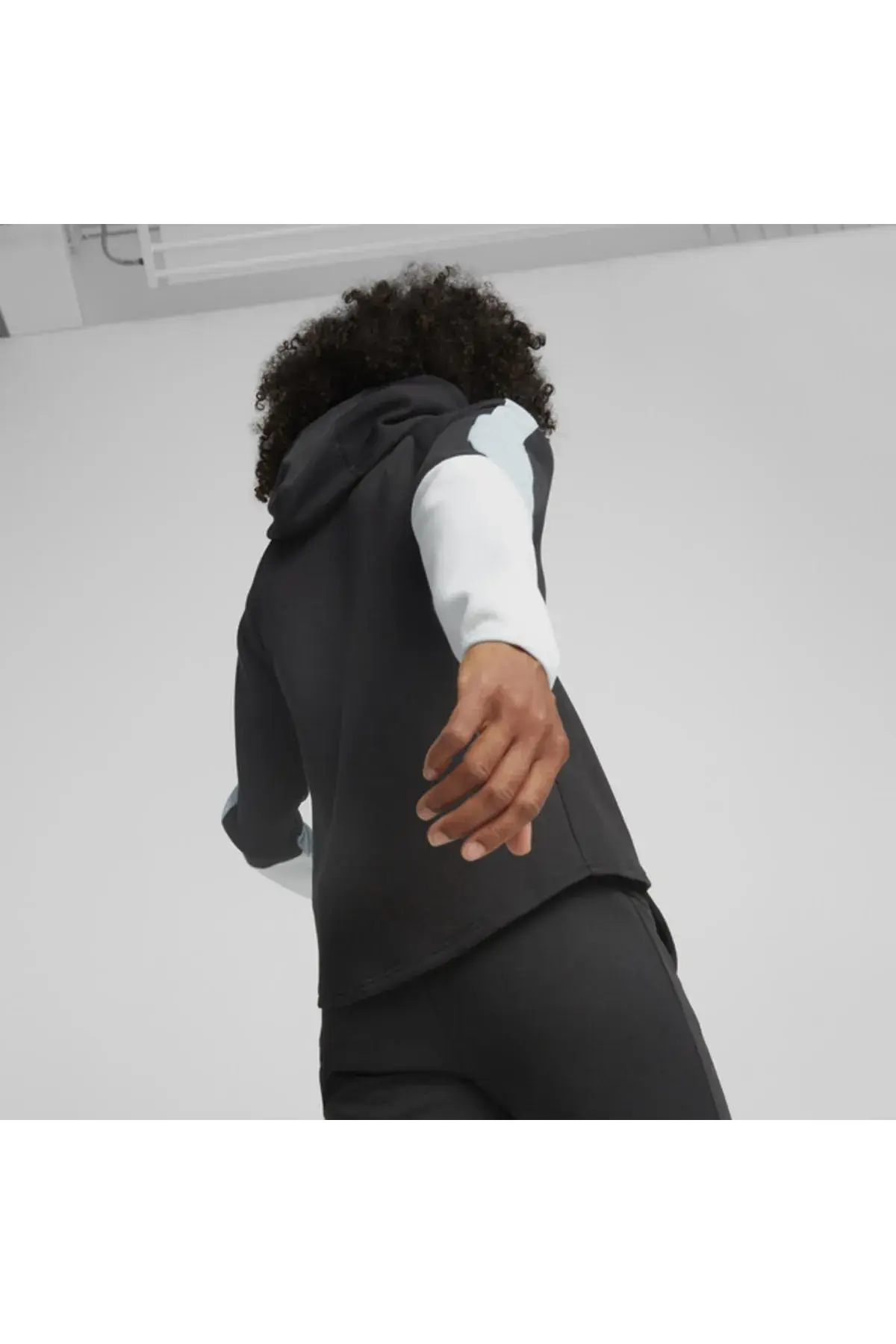 Puma Evostripe Full-Zip Hoodie Siyah Kadın Fermuarlı Hoodie