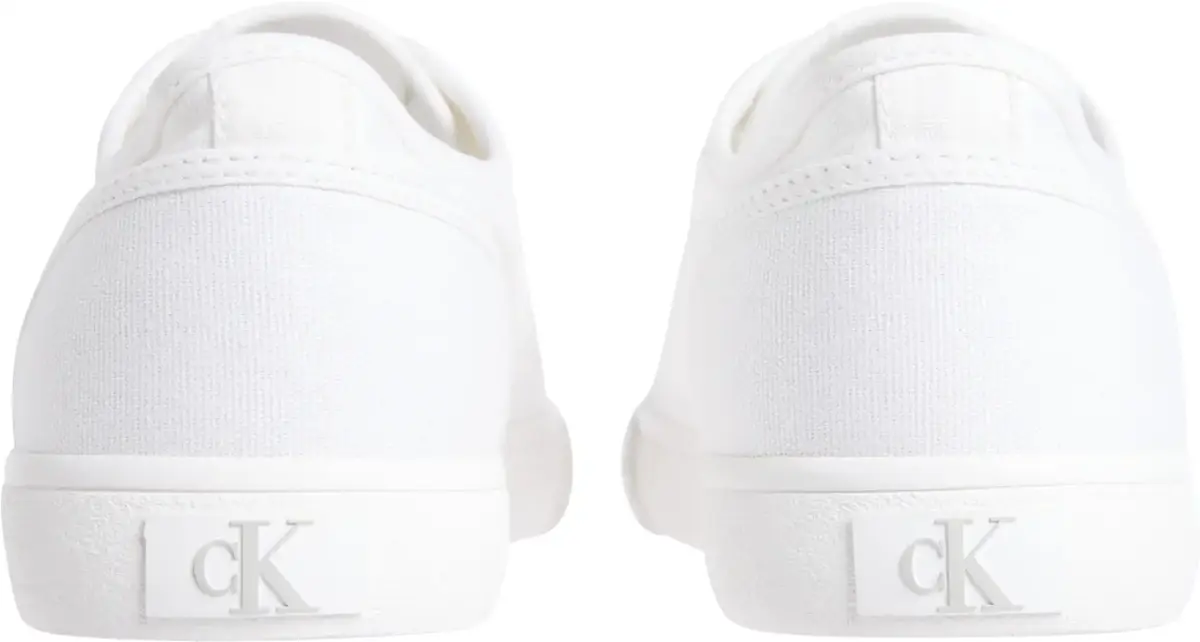 Calvin Klein ESS VULC LOW MG CANV, 0K4 Beyaz Erkek Spor Ayakkabı & Sneaker