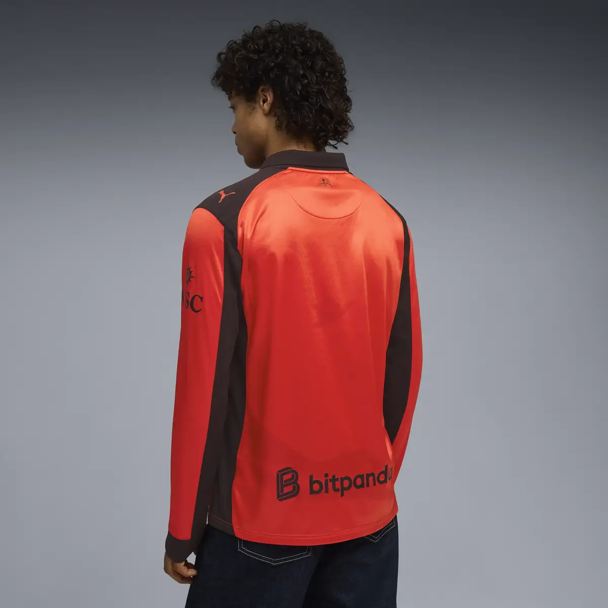 Puma ACM X Slam Jam Jersey LS Kırmızı Erkek Forma