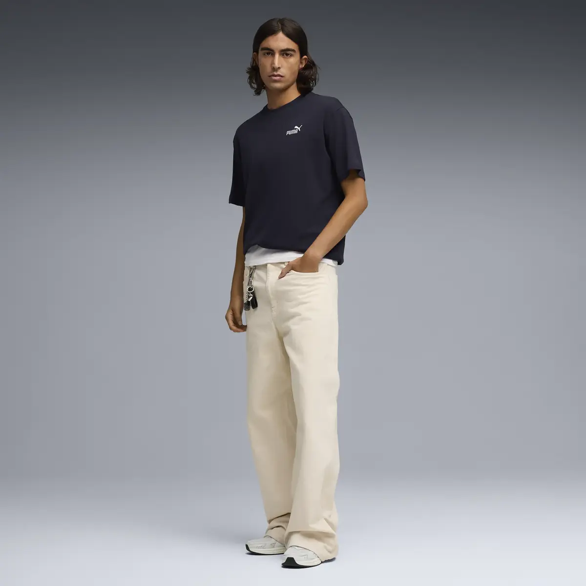 Puma ESS Relaxed No. 1 Logo Tee Siyah Erkek T-Shirt & Polo