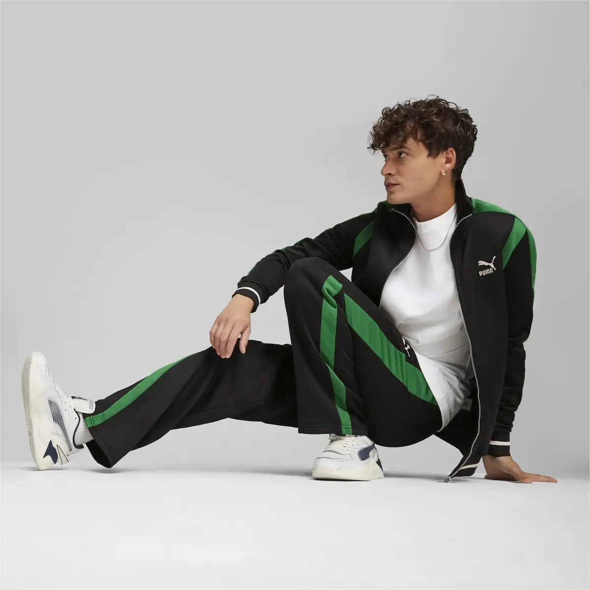 Puma T7 FOR THE FANBASE Track Jacket PT Siyah Erkek Sweatshirt