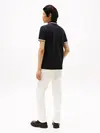 Tommy Hilfiger CUFF INTEREST SLIM F, BDS Siyah Erkek Polo Yaka T-Shirt