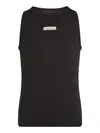 Calvin Klein RIB TANK TOP Siyah Çocuk Kolsuz Tişört