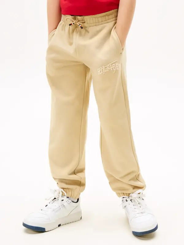 Tommy Hilfiger TH MIXED GRAPHIC SWE, AB9 Bej Erkek Çocuk Pantolon