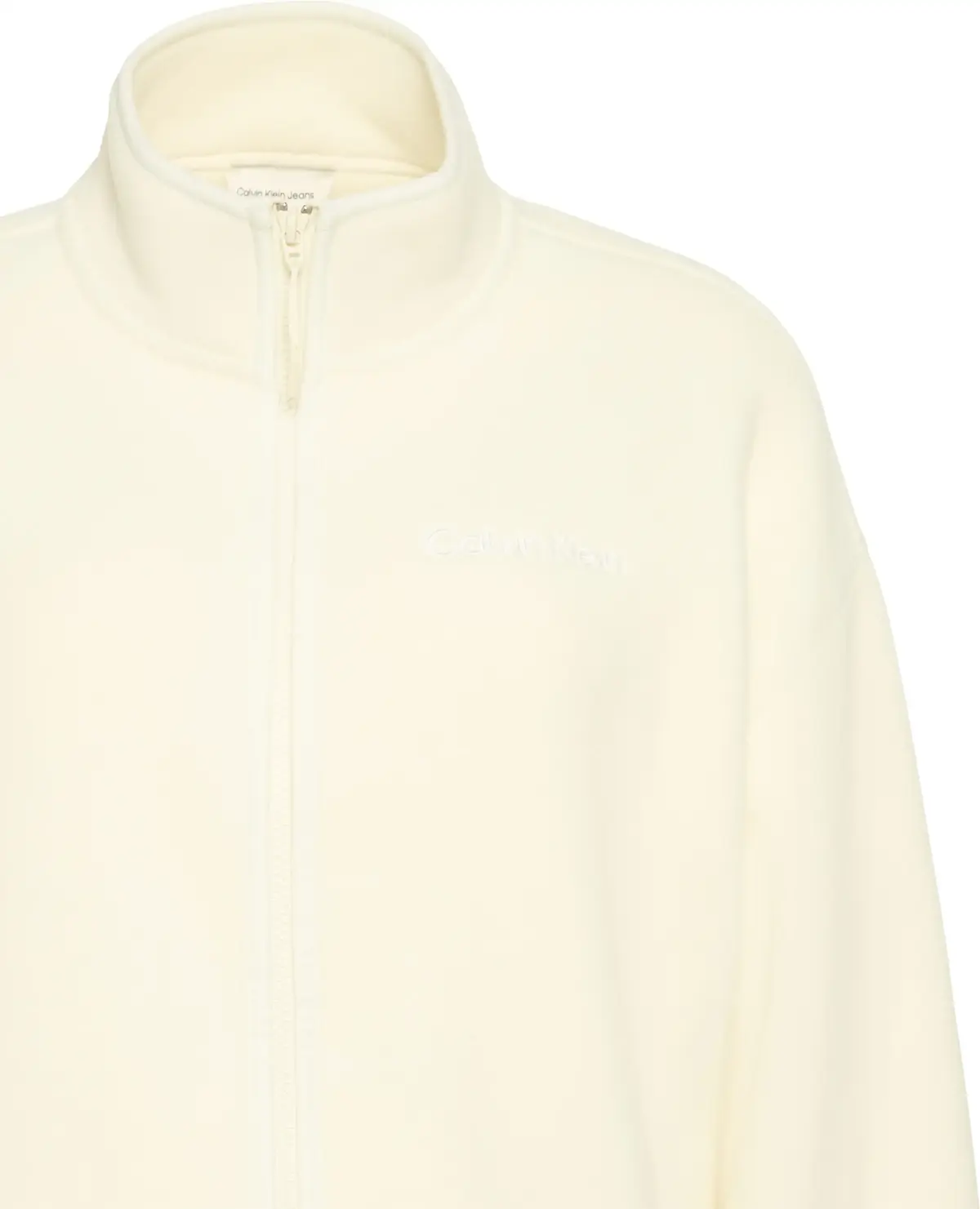Calvin Klein LS POLAR FLEECE FZ JACKET Kadın Krem Ceket
