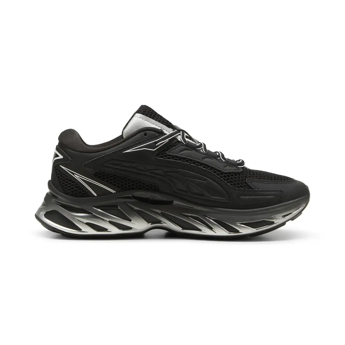 PUMA Exotek NITRO Racing Line Siyah Unisex Yürüyüş ve Koşu Ayakkabısı