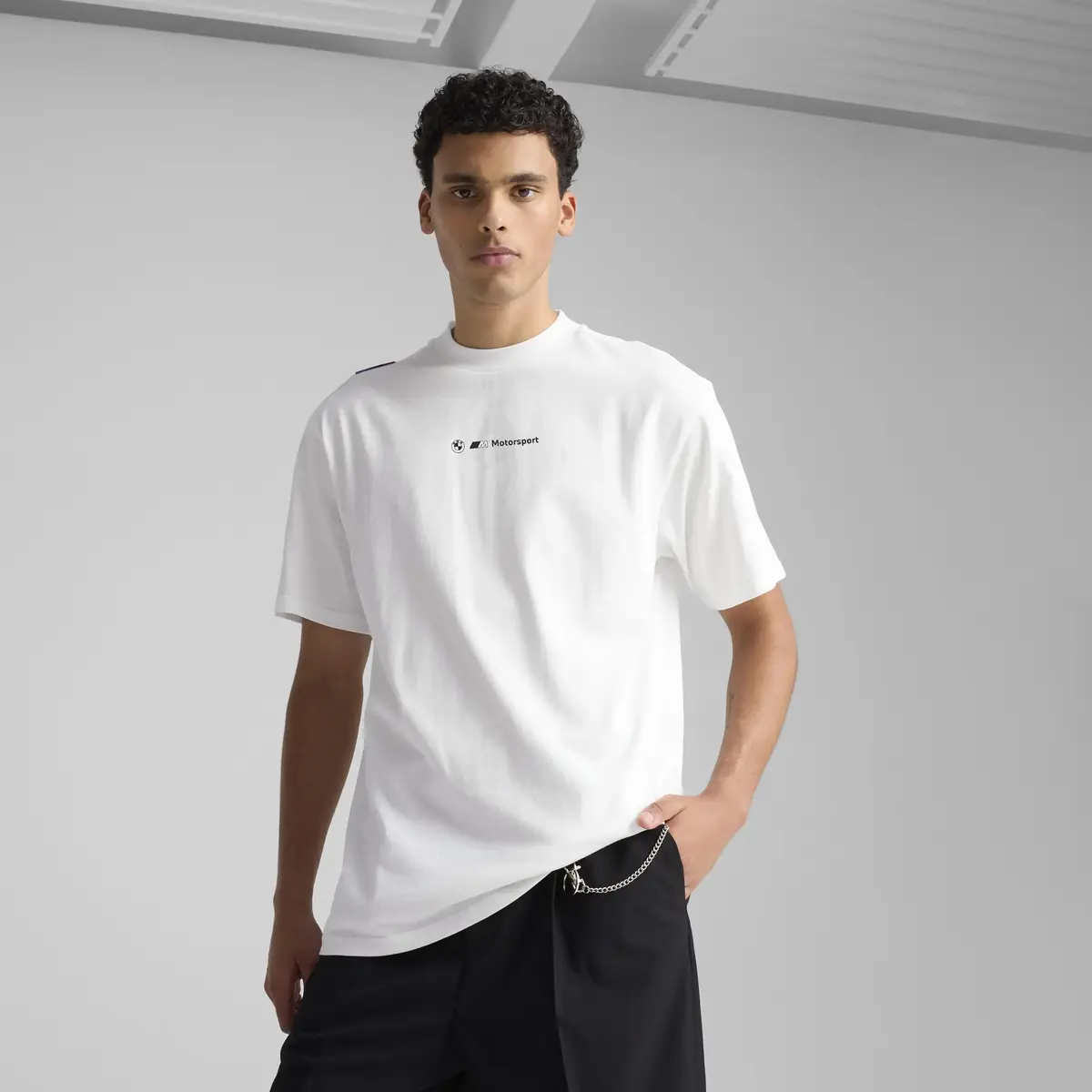 PUMA BMW MMS LIFESTYLE CAR TEE Beyaz Erkek T-Shirt