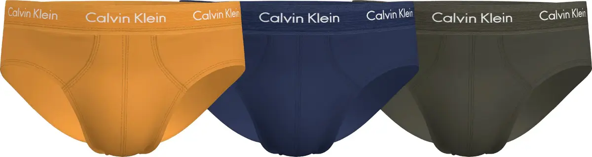 Calvin Klein HIP BRIEF 3PK Erkek Kahverengi Slip Set