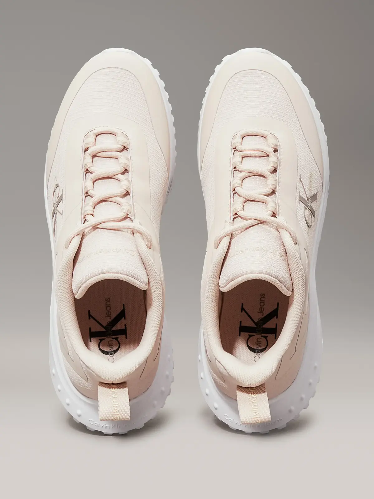 Calvin Klein EVA RUNNER LOW LACE, 0JY Krem Kadın Spor Ayakkabı & Sneaker